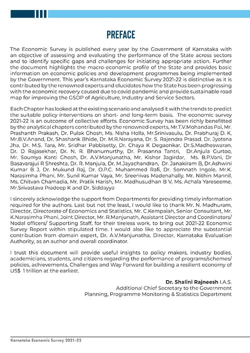 Economic Survey 2021–22 Preface